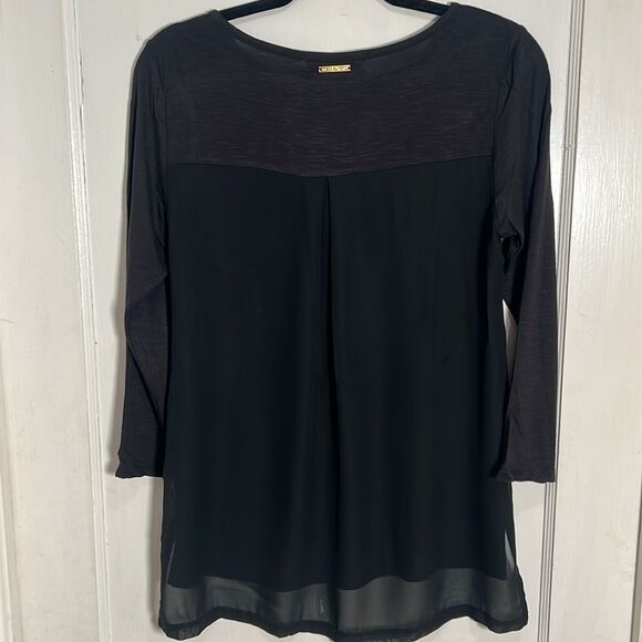Sexy Michael Kors Sheer Back 3/4 Sleeve Tee - Women's Small - Super soft! Fall! - Picture 7 of 7